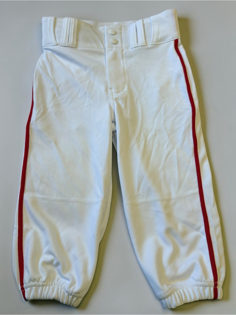 Champro Youth Baseball Pants White Red Piped Practice Game Small - Picture 8 of 8